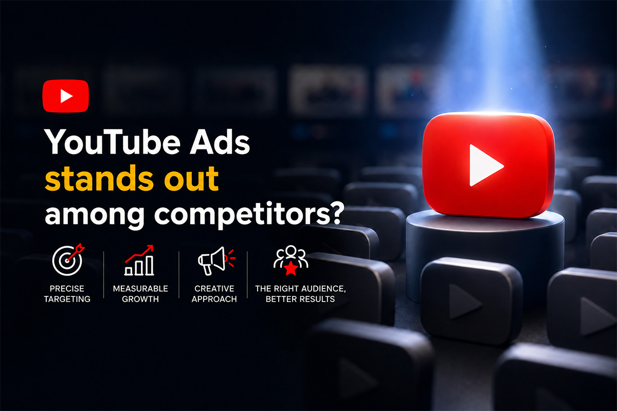 How can a brand stand out from competitors with YouTube Ads?