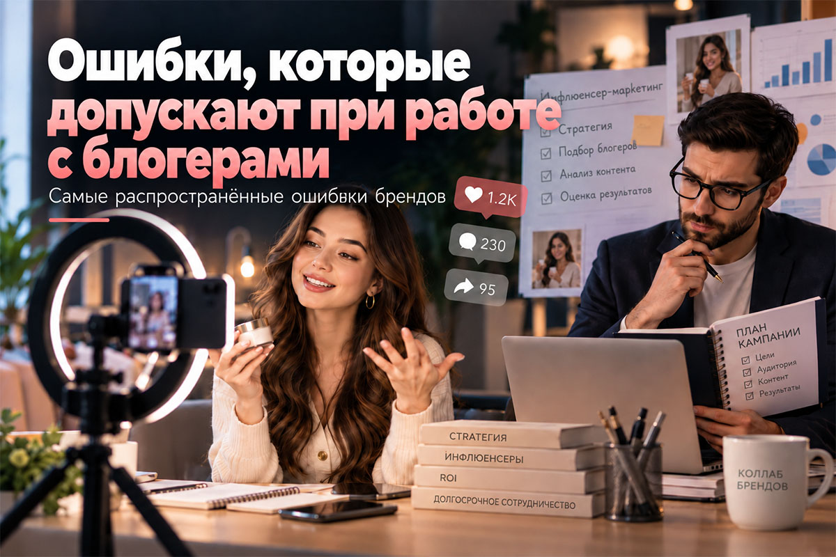 Распространённые ошибки при работе с блогерами
