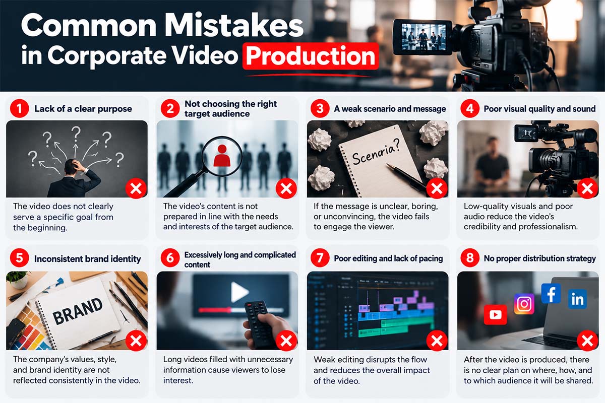 Common Mistakes in Corporate Video Production